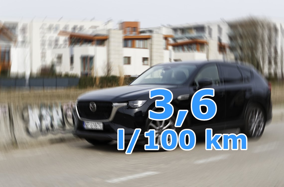 3,6 l/100 km w Mazda CX-60 3.3l Skyactiv Diesel MHEV