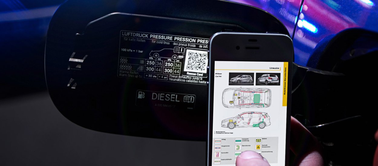 Mercedes-Benz ma nowe zastosowanie kodów QR - będą ratować życie!