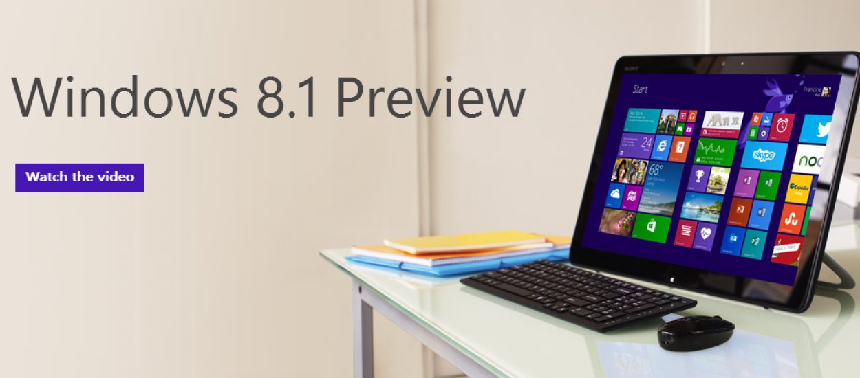 Wrażenia po instalacji Windows 8.1 Preview. Świecidełka i symbolika