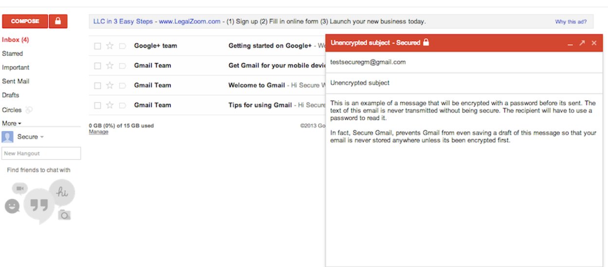 Wysyłanie zaszyfrowanych wiadomości na Gmailu - SecureGmail