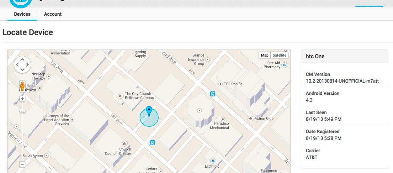 CyanogenMod ma bezpieczniejszy od rozwiązania Google sposób na zlokalizowanie smartfona