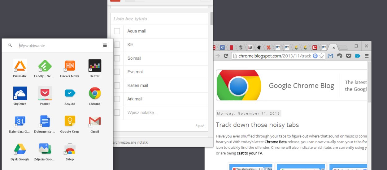 Nowe przyciski akcji w Gmailu, specjalne ikonki na kartach, antywirus i tryb Aura w Chrome beta. Google nie próżnuje