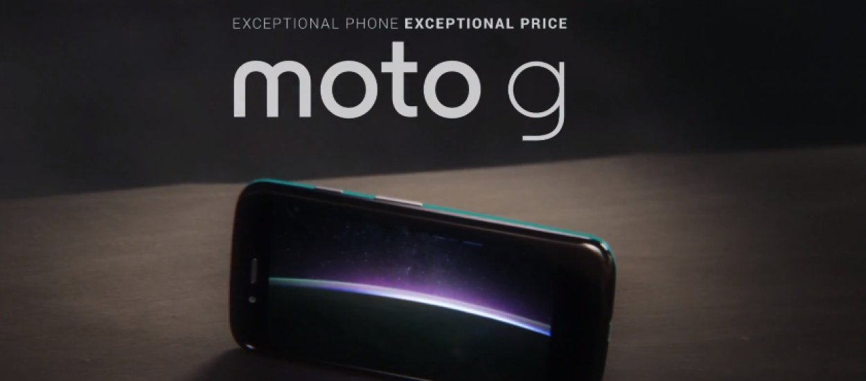 Motorola Moto G zaprezentowana. "Tania", to za mało powiedziane...
