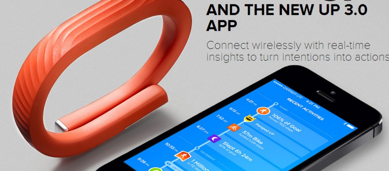 Jawbone UP24, czyli inteligentne opaski stają się jeszcze bardziej użyteczne