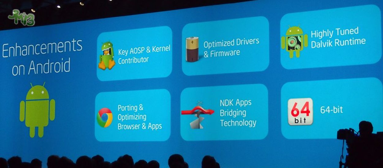 Nadchodzą 64-bitowe Androidy napędzane Bay Trail Intela
