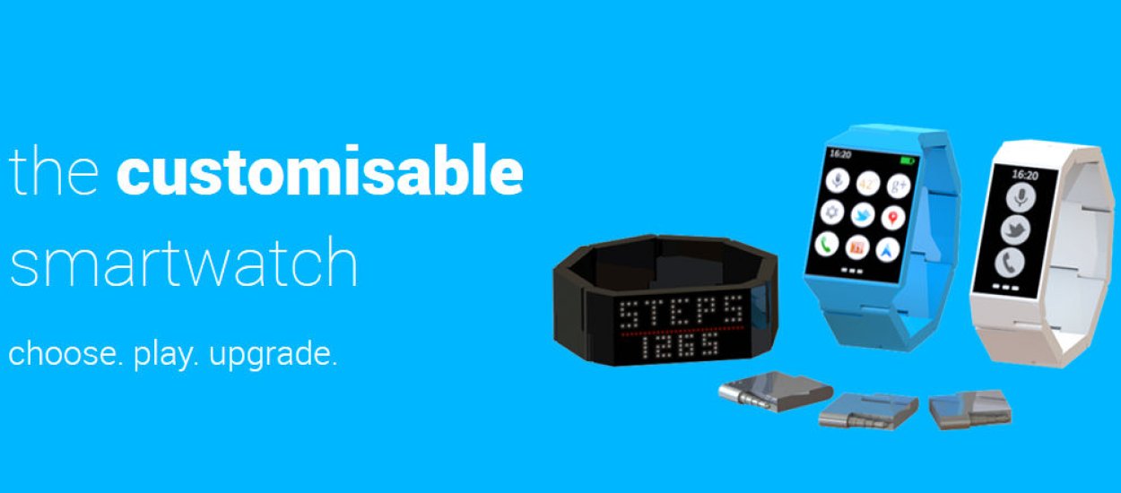 Smartfon z klocków jeszcze nie powstał, a już pojawił się pomysł modularnego smartwatcha