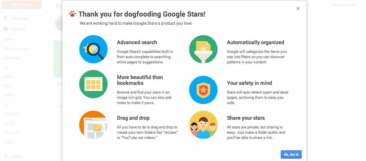 Google Stars to zupełnie nowy pomysł na Wasze zakładki, Antyweb zna wiele szczegółów przed premierą. Wy też możecie spróbować