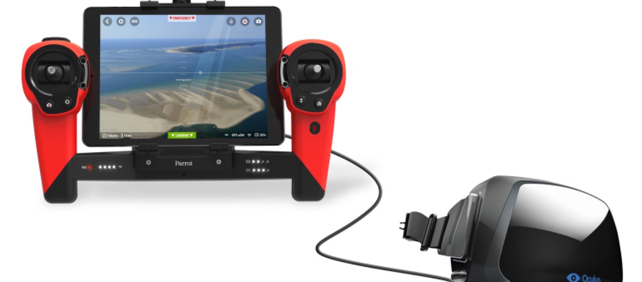 Nowy drone Parrot Bebop jest kompatybilny z Oculus Rift, oferuje wysoką jakość wideo i 2 km zasięgu