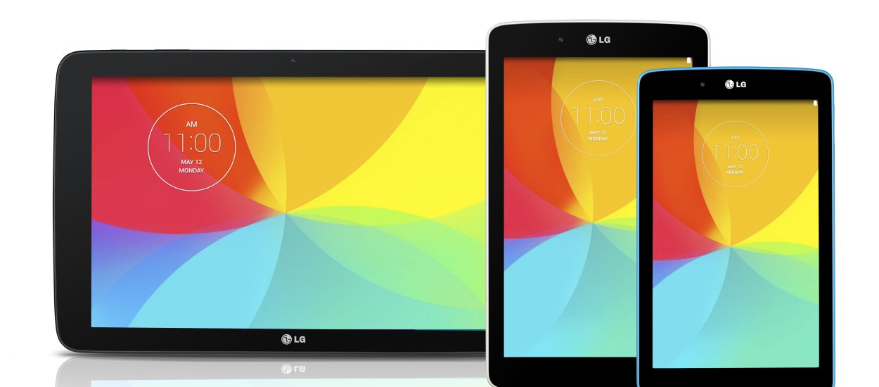 LG wprowadzi na rynek tablety w trzech rozmiarach: 7, 8 oraz 10,1 cala
