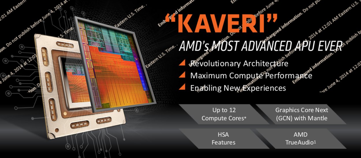 APU AMD Kaveri ma zatrząsnąć rynkiem procesorów dla laptopów