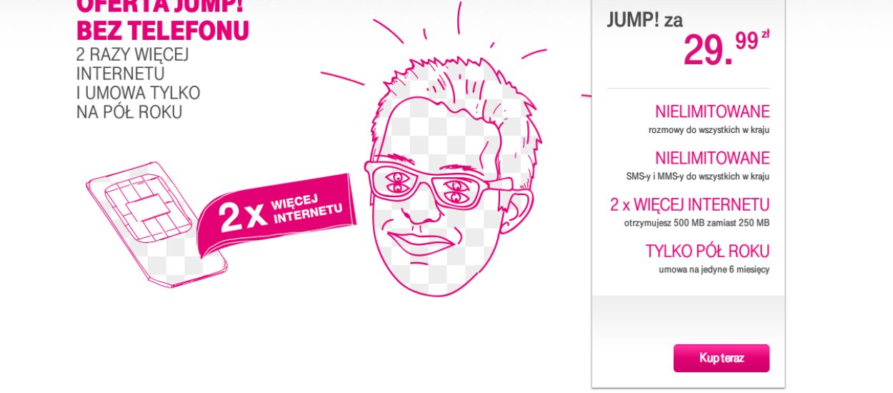 T-Mobile z nową ofertą JUMP! bez limitu za 29,99 zł