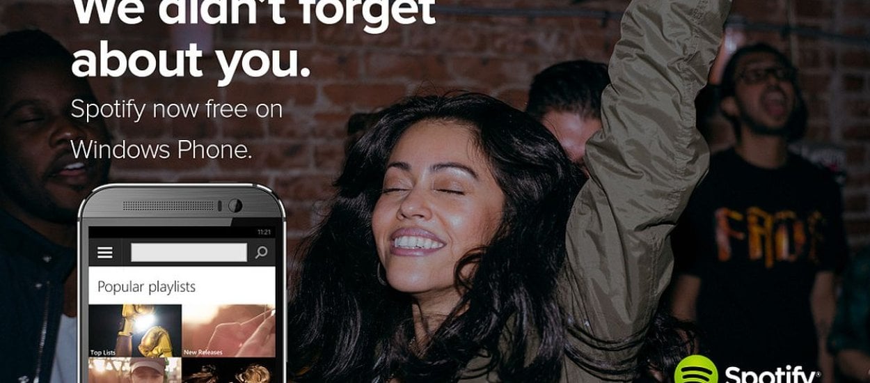 Spotify przypomniało sobie o Windows Phone