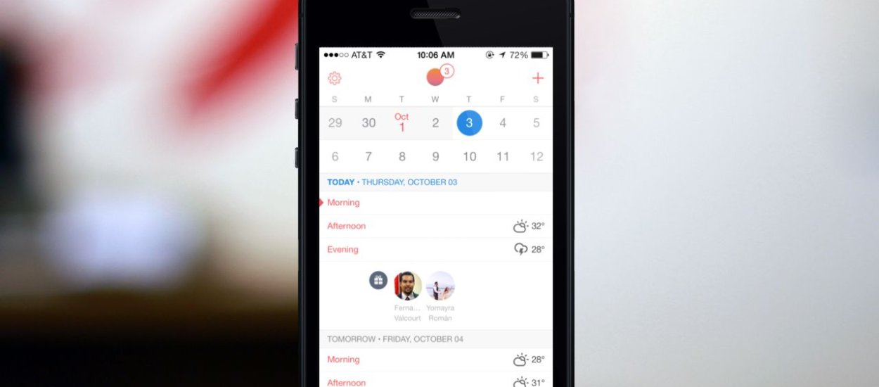 Kalendarz Sunrise na iOS ucieka konkurencji - bardzo udana aktualizacja