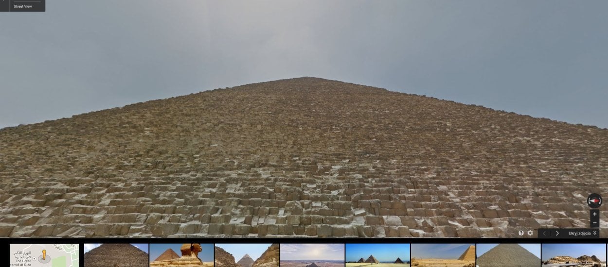 Street View w Egipcie i pierwszy polski gigapikselowy obraz