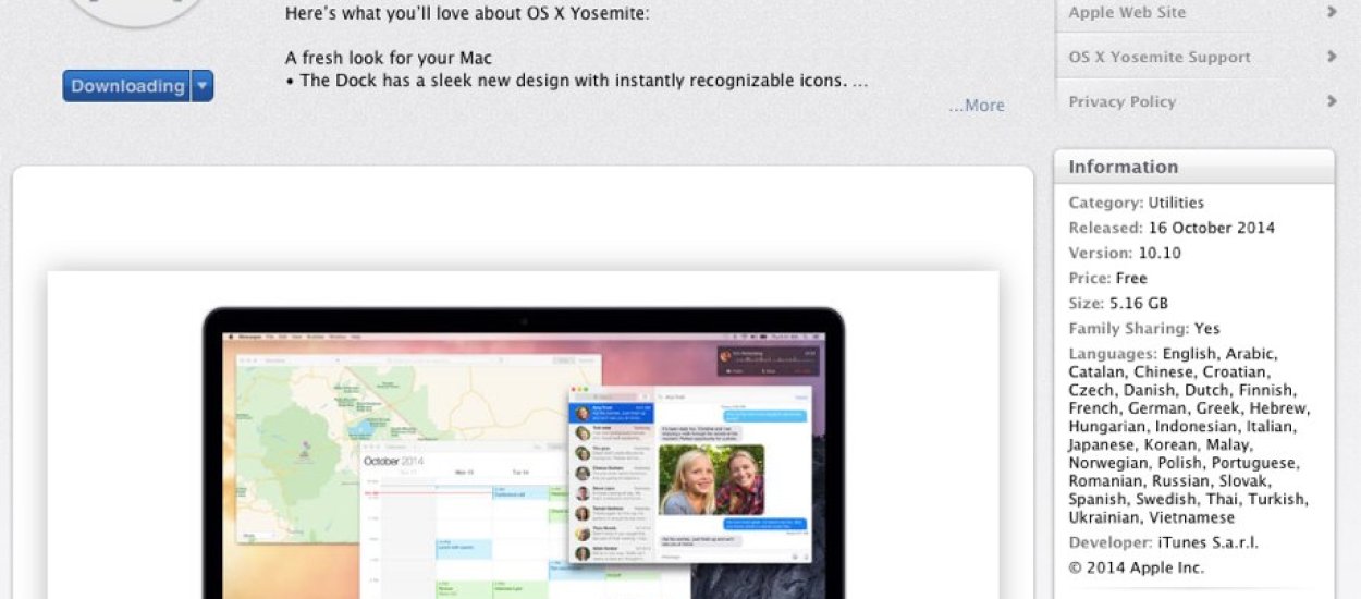 [Krótko] OS X Yosemite można już pobierać!