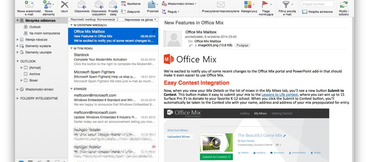 Zupełnie nowa wersja Outlooka na Maca zaprezentowana!