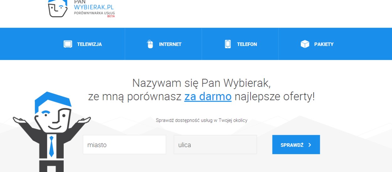 PanWybierak.pl, czyli polska porównywarka usług telekomunikacyjnych