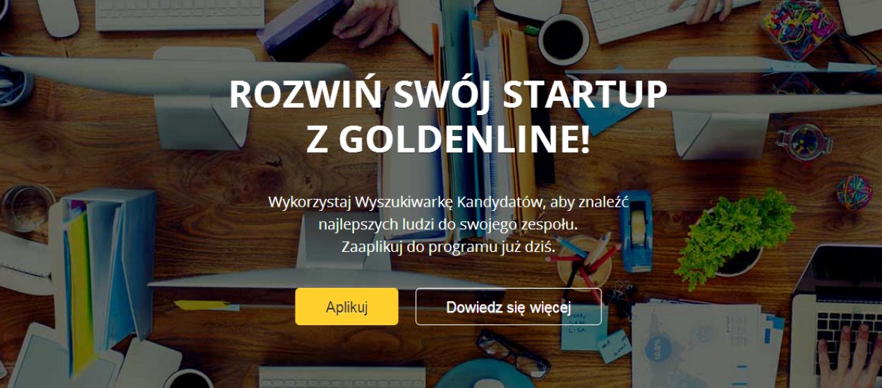 GoldenLine wspiera polskie startupy