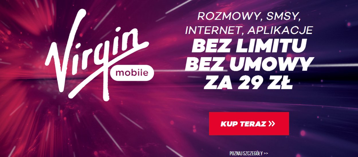 Virgin Mobile z prawdziwym nolimit do wszystkich sieci za 29 zł!