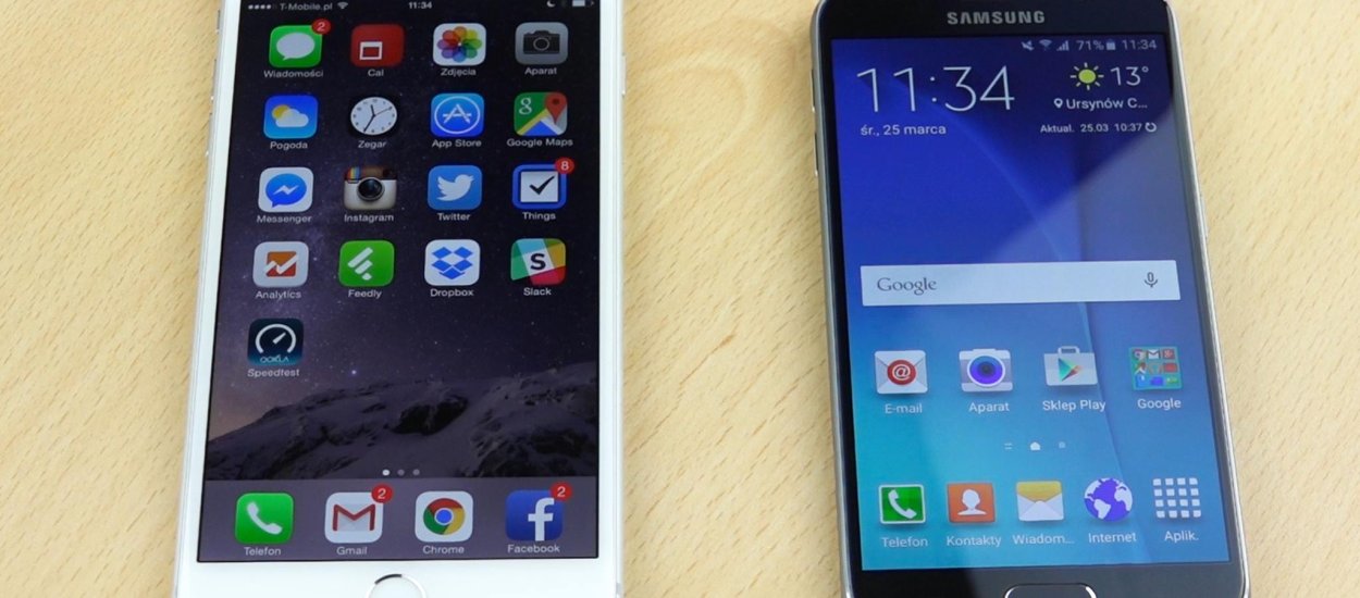 Samsung Galaxy S6 vs iPhone 6. Starcie tytanów