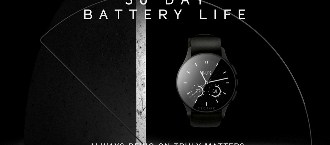 Oto smartwatch, który podziała 30 dni na jednym ładowaniu