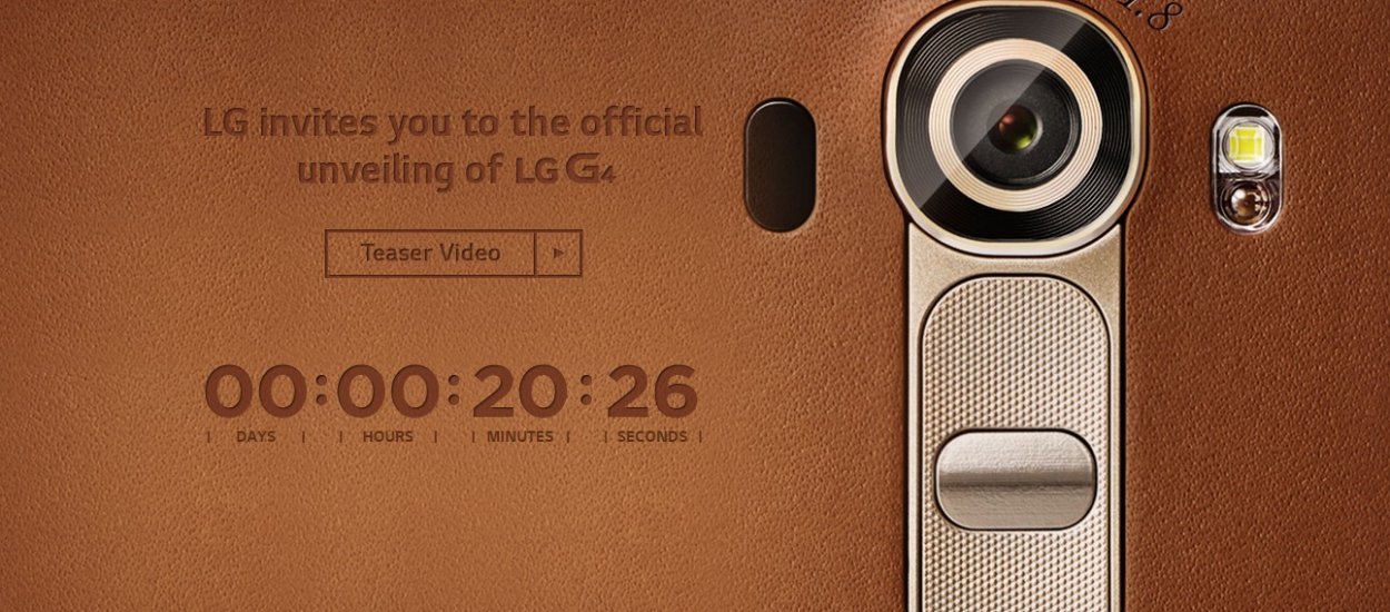 LG G4 już jest – liveblog z konferencji