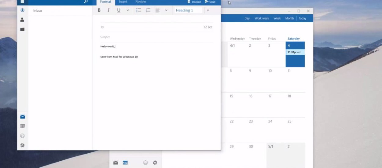 Microsoft uczy się na błędach - oto Poczta i Kalendarz dla Windows 10