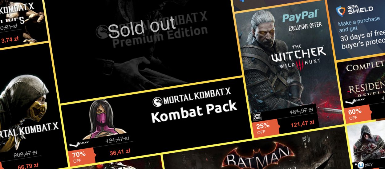 [Krótko] Mortal Kombat X za 66 zł, Shadow of Mordor Premium Edition za 68 zł, starsze produkcje za „piątkę”
