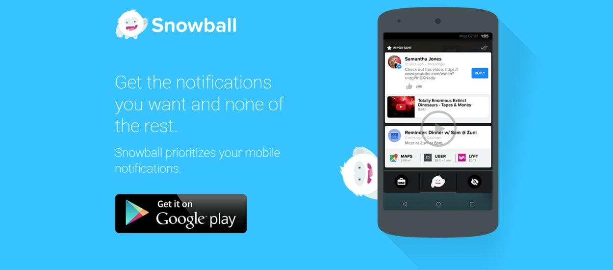 Snowball – inteligentne powiadomienia na Androidzie