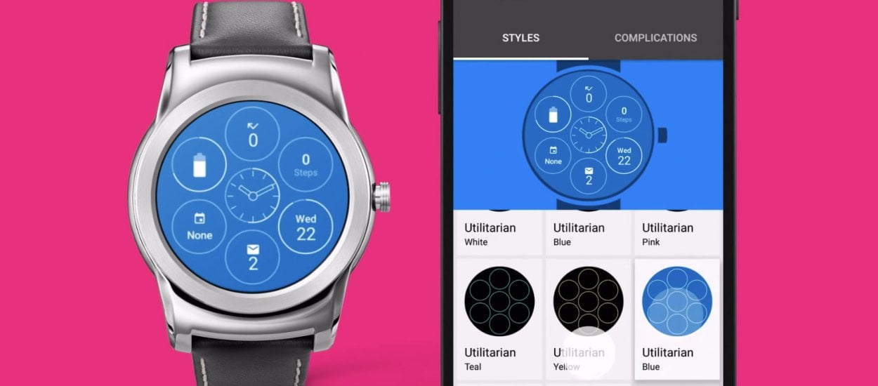 Smartwatche na Android Wear dalej nie wytrzymają tygodnia na baterii, ale dostaną interaktywne tarcze