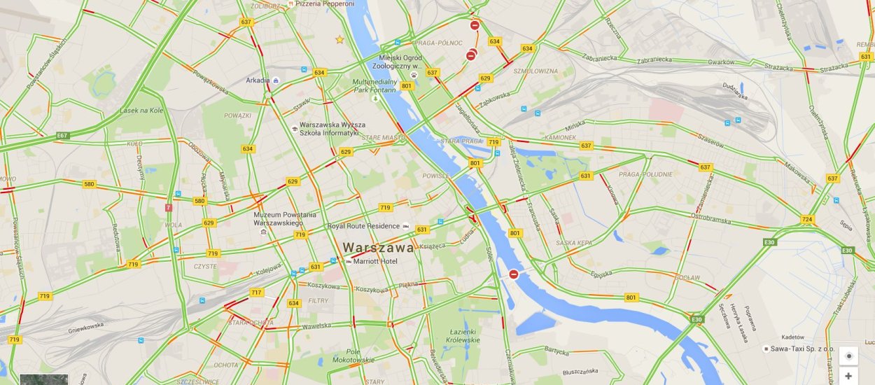 W jaki sposób Google mierzy ruch na polskich drogach?