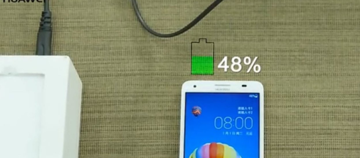 Huawei znowu czaruje - tym razem akumulatorem, który w kilka minut ładuje do 50%