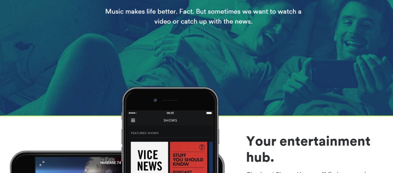 Spotify rozszerza swoją ofertę o materiały wideo. Kiedy w Polsce?