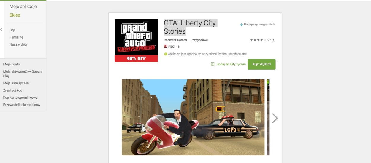 GTA: Liberty City Stories nareszcie na Androidzie