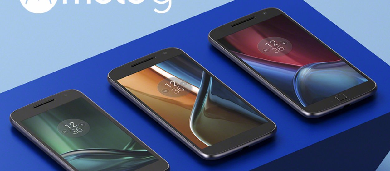 Moto G4, G4 Plus i G4 Play- nowe średniaki od Lenovo z czystym Androidem 6.0 na pokładzie