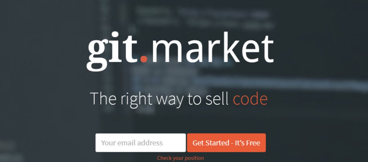 GitMarket, czyli bazarek, na którym programiści mogą sprzedawać i kupować... kod