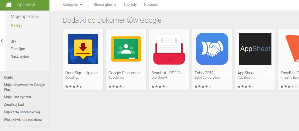 Dokumenty i Arkusze Google dla Androida obsługują teraz dodatki [prasówka]