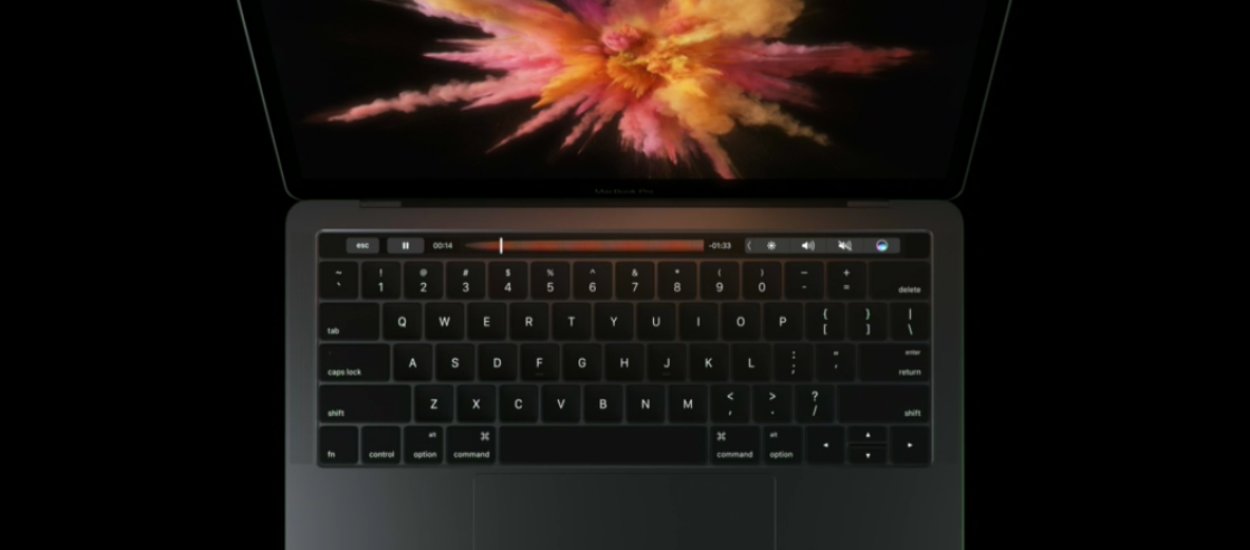 Nowe MacBooki Pro już oficjalnie. Najważniejszy dla Apple jest nowy panel dotykowy