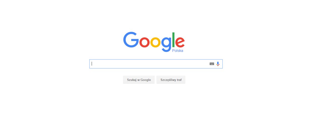 Problemy z usługami Google