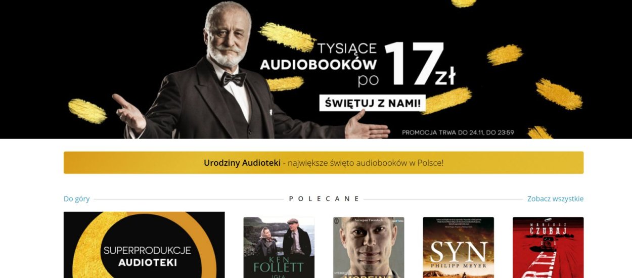 Urodziny Audioteki - ogromna wyprzedaż audiobooków