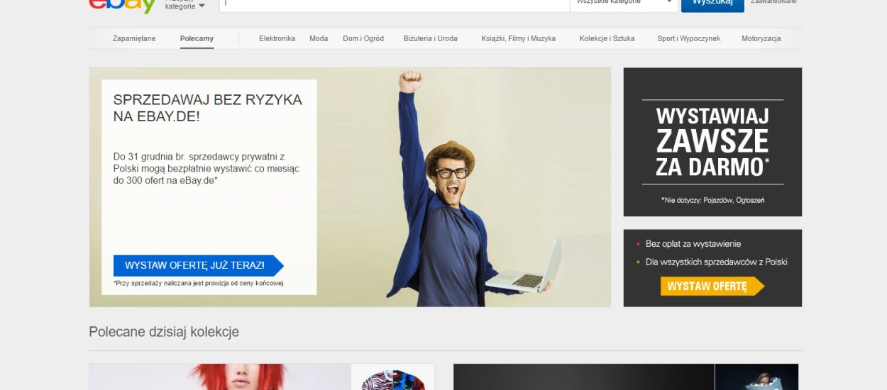 eBay znosi opłaty za wystawienie przedmiotów. Chcą powalczyć o polskich użytkowników przed świętami