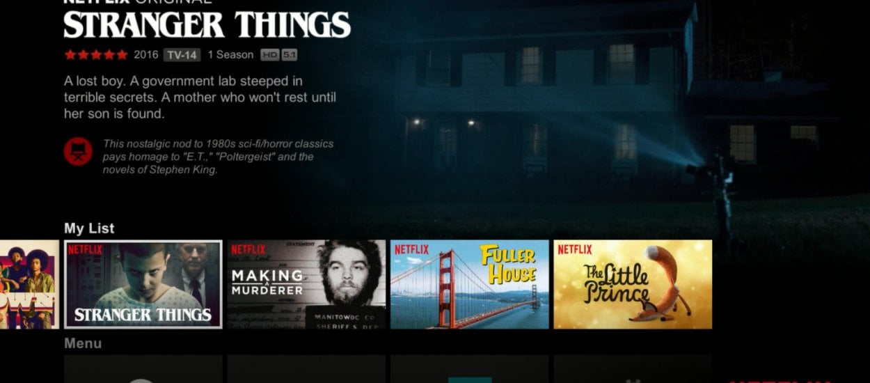 Mniej szukania, więcej oglądania. Netflix zmienia interfejs, żeby ułatwić wybór filmów i seriali