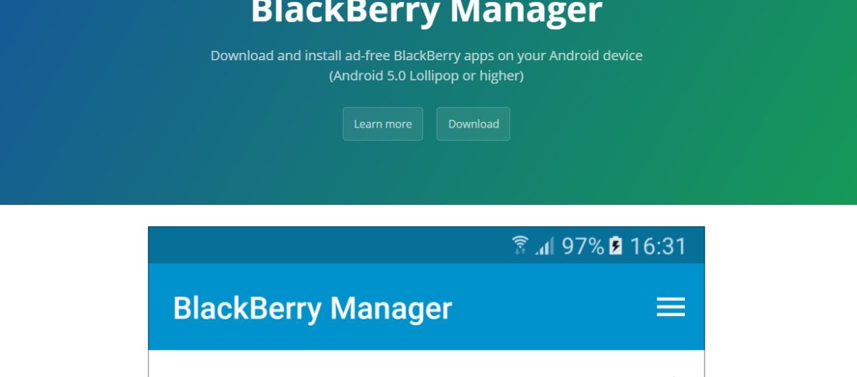 Wygodnie instaluj i aktualizuj aplikacje BlackBerry na Androida