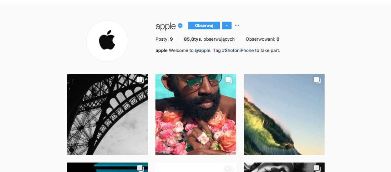 Apple się złamało i wskoczyło na Instagram. Po co?