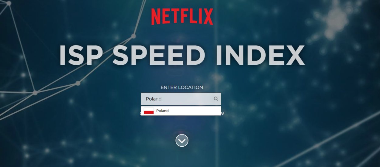 Polska po raz pierwszy w rankingu prędkości internetu Netflixa