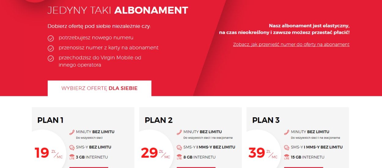 Virgin Mobile wprowadza nowy plan w abonamencie z darmowym roamingiem!