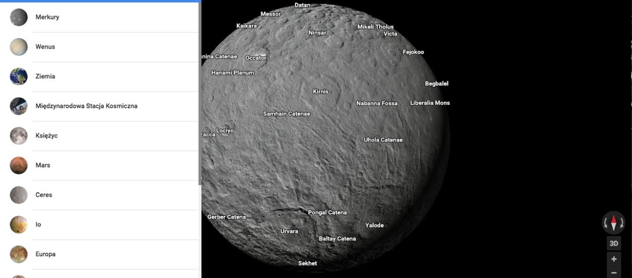 Mapy Google zabierają nas w nową niezwykłą podróż po… kosmosie!