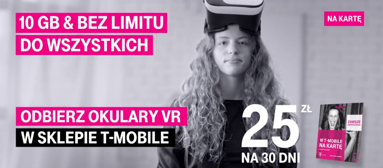 T-Mobile rozdaje okulary VR w ofercie na kartę za 25 zł