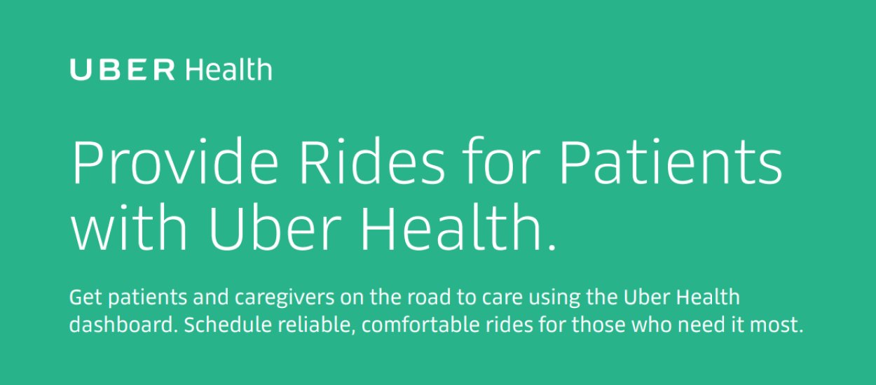 Uber Health startuje już oficjalnie, ułatwi pacjentom wizyty w placówkach medycznych