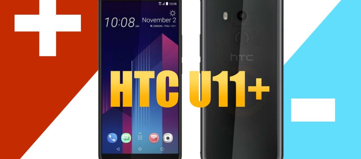 HTC U11+ (U11 Plus): 3 PLUSY i 3 MINUSY
